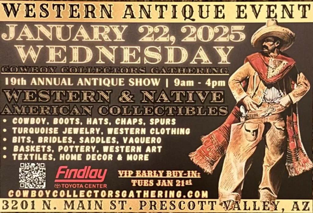 CCG 2025 Western Antique Event poster — January 22, 2025