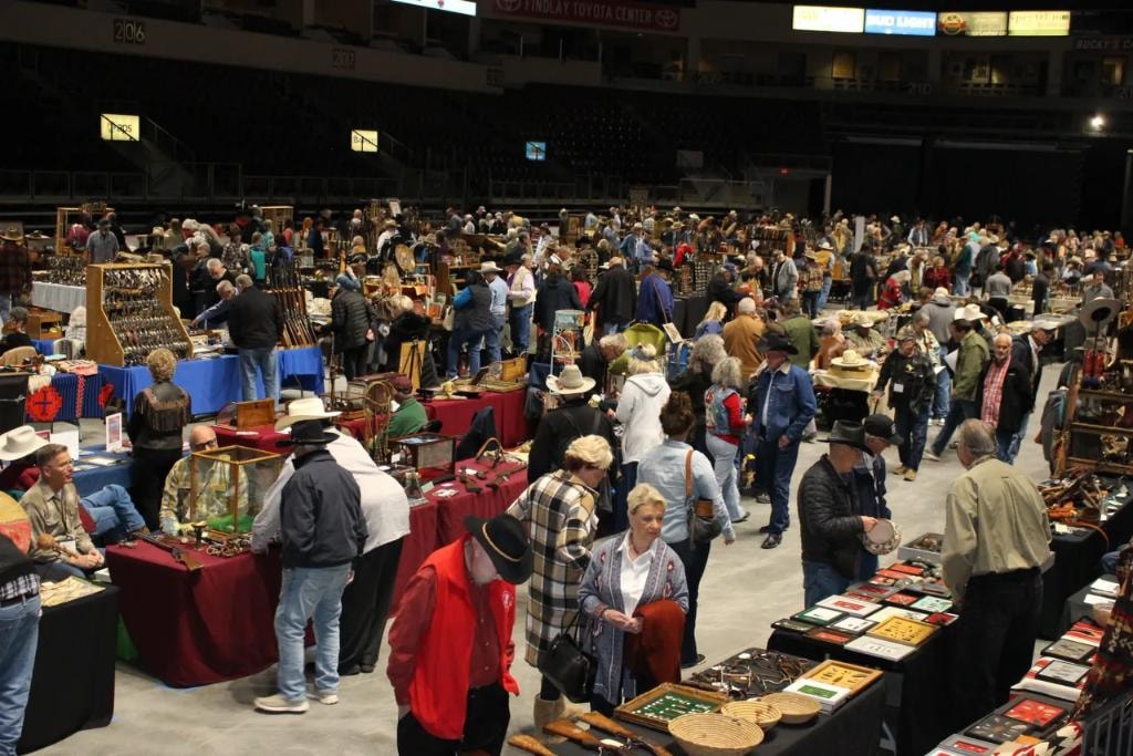 CCG show floor with crowds browsing vendor booths at Findlay Toyota Center